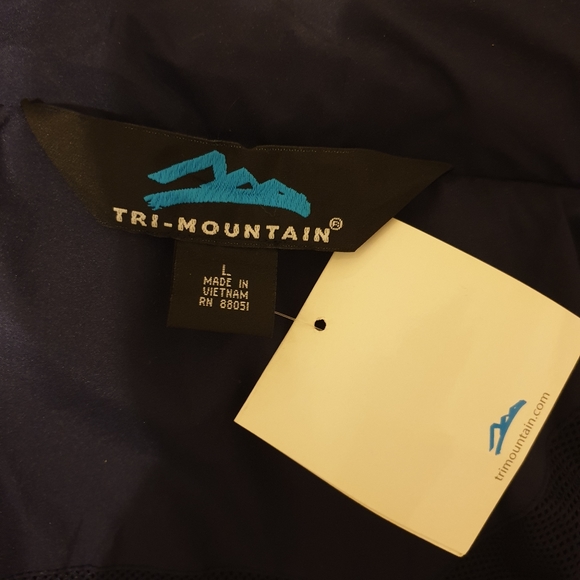 Tri-Mountain Full Zip Navy Blue Jacket - Picture 4 of 5